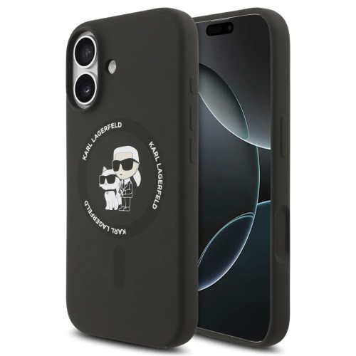 DĖKLAS KARL LAGERFELD LIQUID SILICONE KARL AND CHOUPETTE MAGSAFE APPLE IPHONE 17 JUODAS DĖKLAS KARL LAGERFELD LIQUID SILICONE KARL AND CHOUPETTE MAGSAFE APPLE IPHONE 17 JUODAS