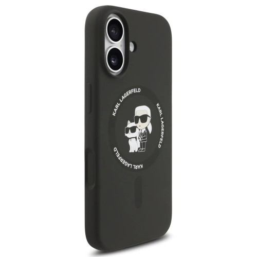DĖKLAS KARL LAGERFELD LIQUID SILICONE KARL AND CHOUPETTE MAGSAFE APPLE IPHONE 17 JUODAS