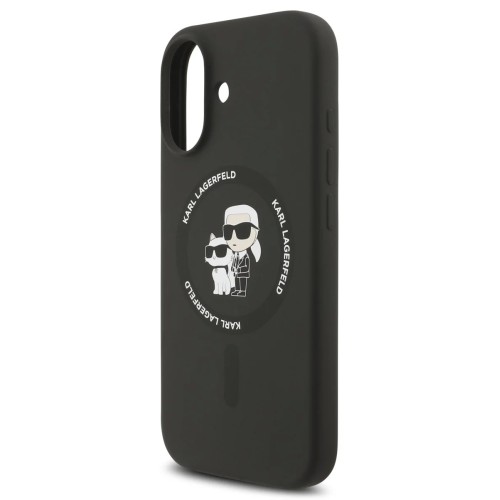 DĖKLAS KARL LAGERFELD LIQUID SILICONE KARL AND CHOUPETTE MAGSAFE APPLE IPHONE 17 JUODAS