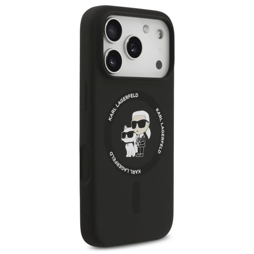 DĖKLAS KARL LAGERFELD LIQUID SILICONE KARL AND CHOUPETTE MAGSAFE APPLE IPHONE 17 PRO MAX JUODAS DĖKLAS KARL LAGERFELD LIQUID SILICONE KARL AND CHOUPETTE MAGSAFE APPLE IPHONE 17 PRO MAX JUODAS