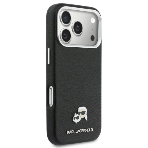 DĖKLAS KARL LAGERFELD PU KARL AND CHOUPETTE HEADS PINS MAGSAFE APPLE IPHONE 17 PRO MAX JUODAS DĖKLAS KARL LAGERFELD PU KARL AND CHOUPETTE HEADS PINS MAGSAFE APPLE IPHONE 17 PRO MAX JUODAS