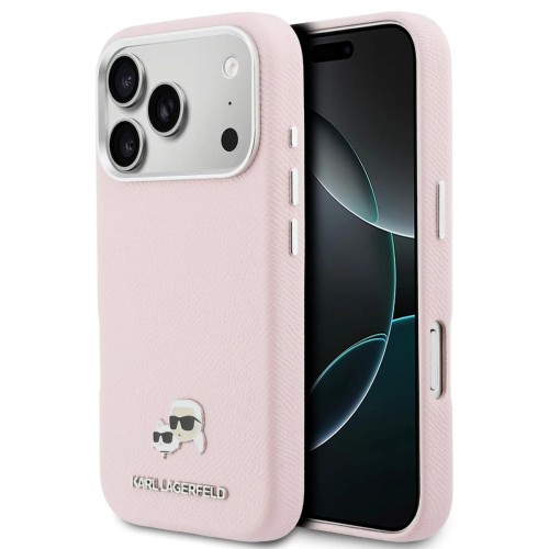 DĖKLAS KARL LAGERFELD PU KARL AND CHOUPETTE HEADS PINS MAGSAFE APPLE IPHONE 17 PRO MAX ROŽINIS DĖKLAS KARL LAGERFELD PU KARL AND CHOUPETTE HEADS PINS MAGSAFE APPLE IPHONE 17 PRO MAX ROŽINIS