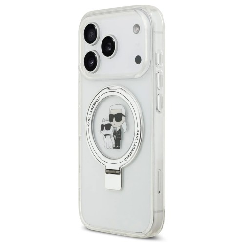 DĖKLAS KARL LAGERFELD RINGSTAND KARL AND CHOUPETTE MAGSAFE APPLE IPHONE 17 PRO DĖKLAS KARL LAGERFELD RINGSTAND KARL AND CHOUPETTE MAGSAFE APPLE IPHONE 17 PRO