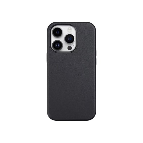 DĖKLAS MAG LEATHER CASE APPLE IPHONE 14 PRO JUODAS