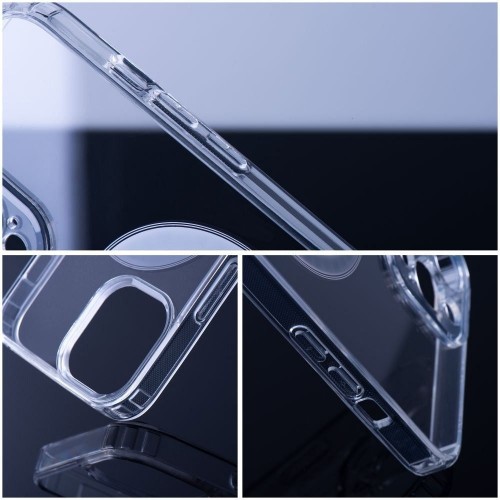 DĖKLAS MAGSAFE CLEAR 1,5MM APPLE IPHONE 15 PLUS