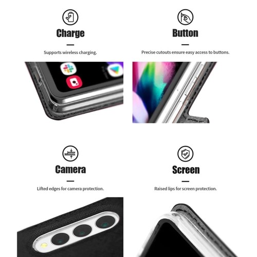 DĖKLAS MERCURY PREMIUM DIARY SAMSUNG F956 Z FOLD6 JUODAS