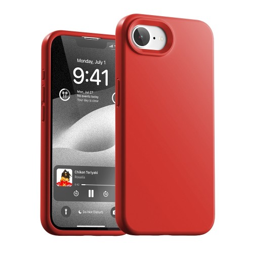 DĖKLAS MERCURY PURE MAGSAFE SILICON CASE APPLE IPHONE 16E/17E RAUDONAS DĖKLAS MERCURY PURE MAGSAFE SILICON CASE APPLE IPHONE 16E/17E RAUDONAS