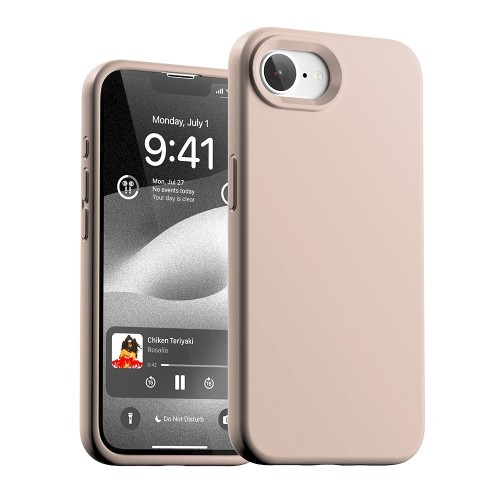 DĖKLAS MERCURY PURE MAGSAFE SILICON CASE APPLE IPHONE 16E/17E ROŽINIO SMĖLIO DĖKLAS MERCURY PURE MAGSAFE SILICON CASE APPLE IPHONE 16E/17E ROŽINIO SMĖLIO