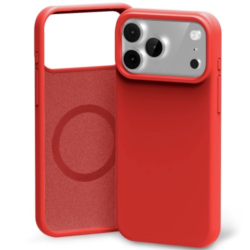 DĖKLAS MERCURY PURE MAGSAFE SILICON CASE APPLE IPHONE 17 PRO RAUDONAS DĖKLAS MERCURY PURE MAGSAFE SILICON CASE APPLE IPHONE 17 PRO RAUDONAS