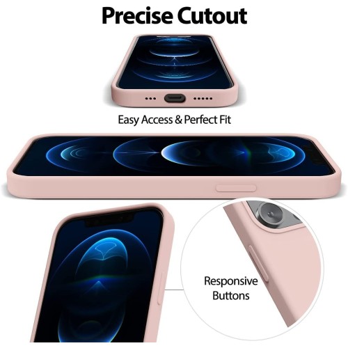 DĖKLAS MERCURY SILICONE CASE APPLE IPHONE 13 PRO MAX ROŽINIO SMĖLIO