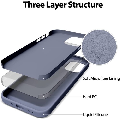 DĖKLAS MERCURY SILICONE CASE APPLE IPHONE 14 PLUS LEVANDOS PILKA