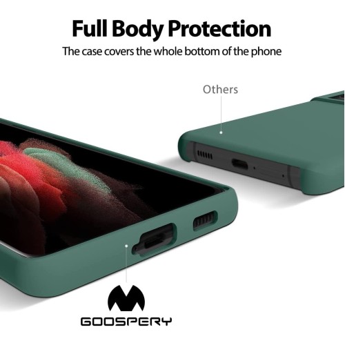 DĖKLAS MERCURY SILICONE CASE SAMSUNG A366 A36 5G TAMSIAI ŽALIAS