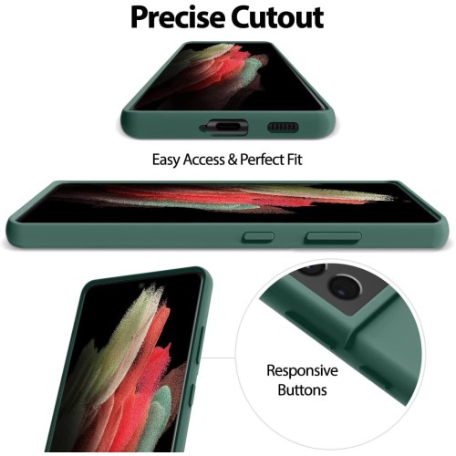 DĖKLAS MERCURY SILICONE CASE SAMSUNG A566 A56 5G TAMSIAI ŽALIAS