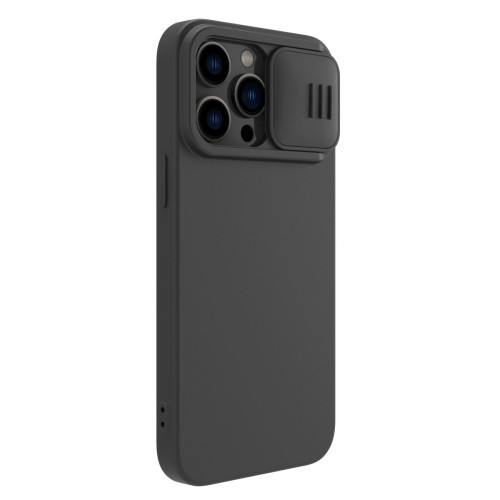 DĖKLAS NILLKIN CAMSHIELD SILKY MAGNETIC SILICONE APPLE IPHONE 14 PLUS JUODAS