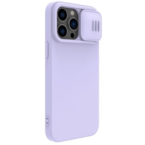 DĖKLAS NILLKIN CAMSHIELD SILKY SILICONE APPLE IPHONE 15 PLUS ŠVIESIAI VIOLETINIS