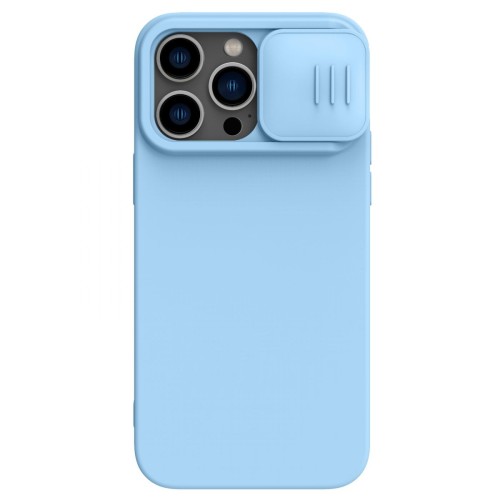 DĖKLAS NILLKIN CAMSHIELD SILKY SILICONE APPLE IPHONE 15 PRO ŠVIESIAI MĖLYNAS DĖKLAS NILLKIN CAMSHIELD SILKY SILICONE APPLE IPHONE 15 PRO ŠVIESIAI MĖLYNAS