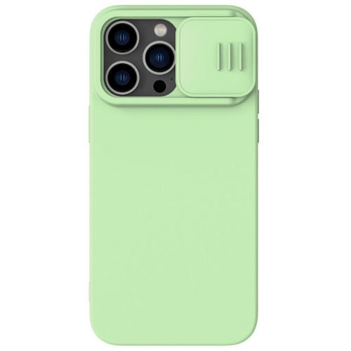 DĖKLAS NILLKIN CAMSHIELD SILKY SILICONE APPLE IPHONE 15 PRO ŠVIESIAI ŽALIAS DĖKLAS NILLKIN CAMSHIELD SILKY SILICONE APPLE IPHONE 15 PRO ŠVIESIAI ŽALIAS
