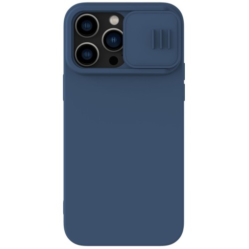 DĖKLAS NILLKIN CAMSHIELD SILKY SILICONE APPLE IPHONE 15 PRO TAMSIAI MĖLYNAS DĖKLAS NILLKIN CAMSHIELD SILKY SILICONE APPLE IPHONE 15 PRO TAMSIAI MĖLYNAS
