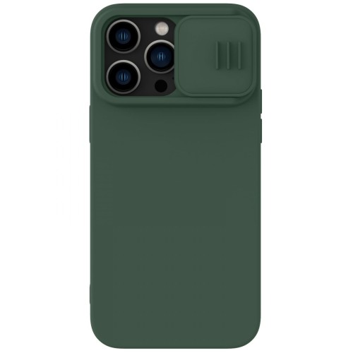 DĖKLAS NILLKIN CAMSHIELD SILKY SILICONE APPLE IPHONE 15 PRO TAMSIAI ŽALIAS DĖKLAS NILLKIN CAMSHIELD SILKY SILICONE APPLE IPHONE 15 PRO TAMSIAI ŽALIAS