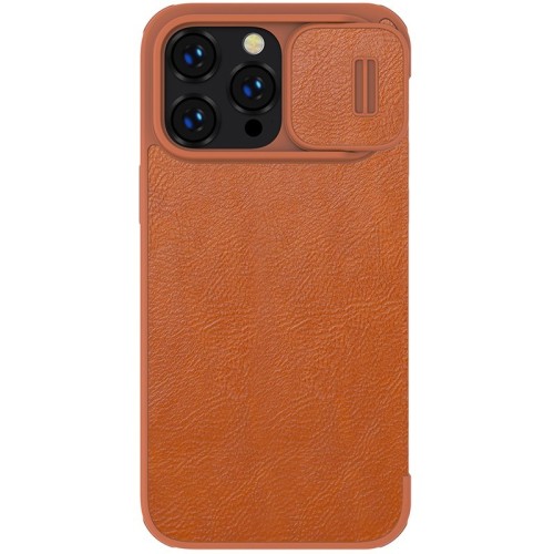 DĖKLAS NILLKIN QIN PRO LEATHER APPLE IPHONE 14 PRO MAX RUDAS