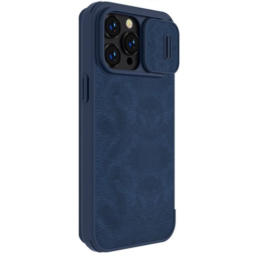 DĖKLAS NILLKIN QIN PRO LEATHER APPLE IPHONE 14 PRO MĖLYNAS DĖKLAS NILLKIN QIN PRO LEATHER APPLE IPHONE 14 PRO MĖLYNAS