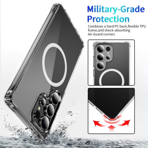 DĖKLAS PERFECTIONISTS CLEAR MAG CASE SAMSUNG S936 S25 PLUS SKAIDRUS