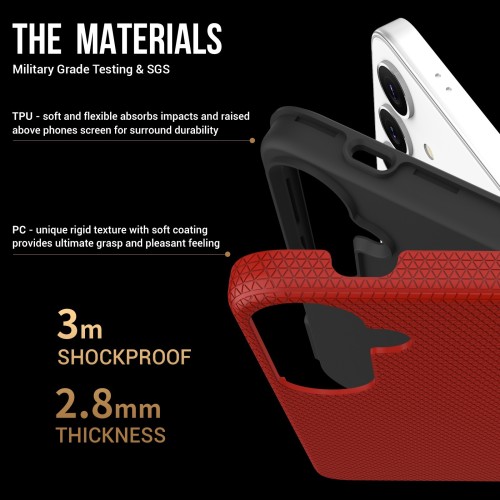 DĖKLAS PERFECTIONISTS TRIANGLE CASE SAMSUNG A366 A36 5G RAUDONAS DĖKLAS PERFECTIONISTS TRIANGLE CASE SAMSUNG A366 A36 5G RAUDONAS