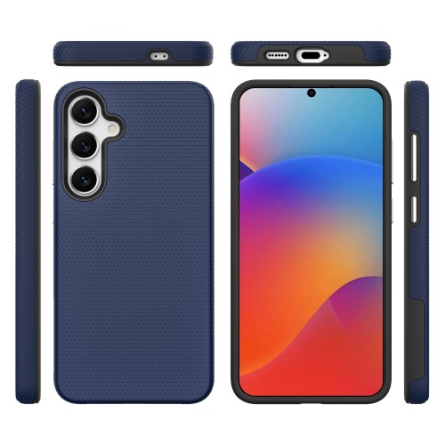 DĖKLAS PERFECTIONISTS TRIANGLE CASE SAMSUNG S721 S24 FE TAMSIAI MĖLYNAS