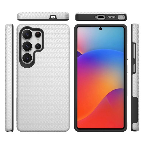 DĖKLAS PERFECTIONISTS TRIANGLE CASE SAMSUNG S918 S23 ULTRA 5G SIDABRINIS