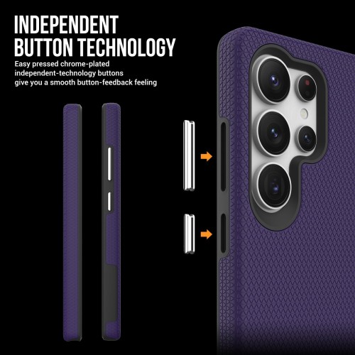DĖKLAS PERFECTIONISTS TRIANGLE CASE SAMSUNG S918 S23 ULTRA 5G VIOLETINIS