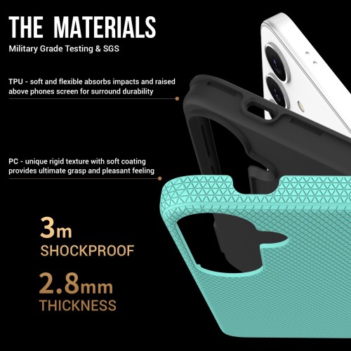 DĖKLAS PERFECTIONISTS TRIANGLE CASE SAMSUNG S926 S24 PLUS/S936 S25 PLUS ŽALIAS