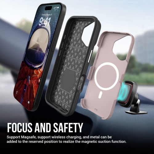 DĖKLAS PERFECTIONISTS TRIANGLE MAG CASE APPLE IPHONE 11 ROŽINIO AUKSO