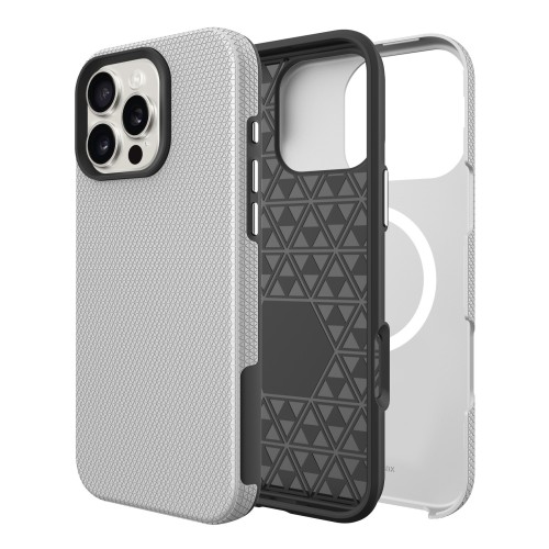 DĖKLAS PERFECTIONISTS TRIANGLE MAG CASE APPLE IPHONE 12/12 PRO SIDABRINIS DĖKLAS PERFECTIONISTS TRIANGLE MAG CASE APPLE IPHONE 12/12 PRO SIDABRINIS