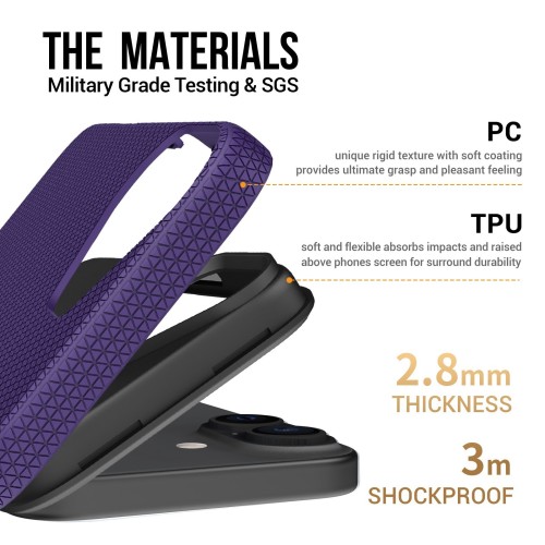 DĖKLAS PERFECTIONISTS TRIANGLE MAG CASE APPLE IPHONE 13/14 VIOLETINIS DĖKLAS PERFECTIONISTS TRIANGLE MAG CASE APPLE IPHONE 13/14 VIOLETINIS