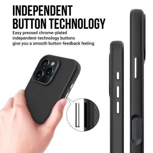 DĖKLAS PERFECTIONISTS TRIANGLE MAG CASE APPLE IPHONE 14 PRO MAX JUODAS