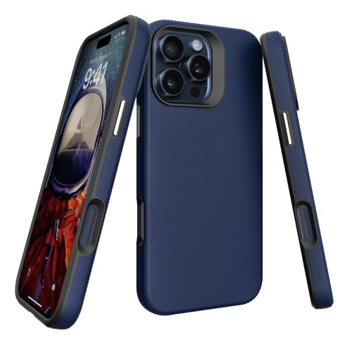 DĖKLAS PERFECTIONISTS TRIANGLE MAG CASE APPLE IPHONE 14 PRO TAMSIAI MĖLYNAS