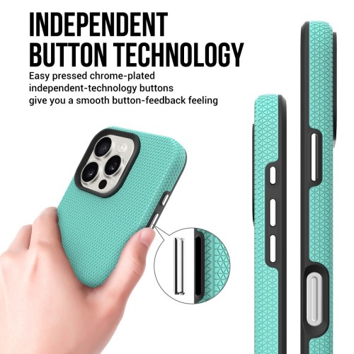 DĖKLAS PERFECTIONISTS TRIANGLE MAG CASE APPLE IPHONE 17 PRO MAX ŽALIAS