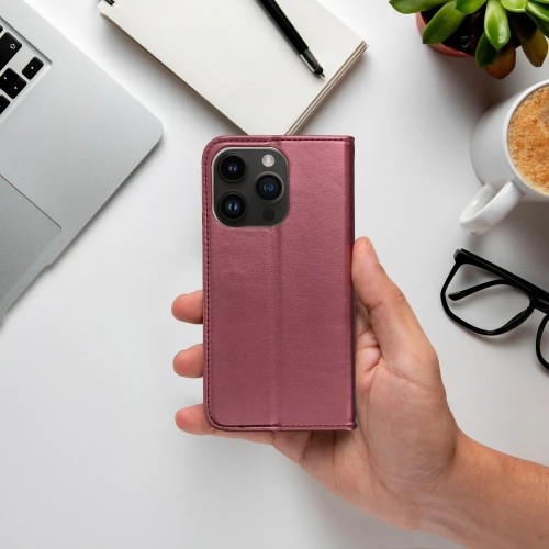 DĖKLAS SMART MAGNETIC XIAOMI REDMI NOTE 12S TAMSIAI RAUDONAS