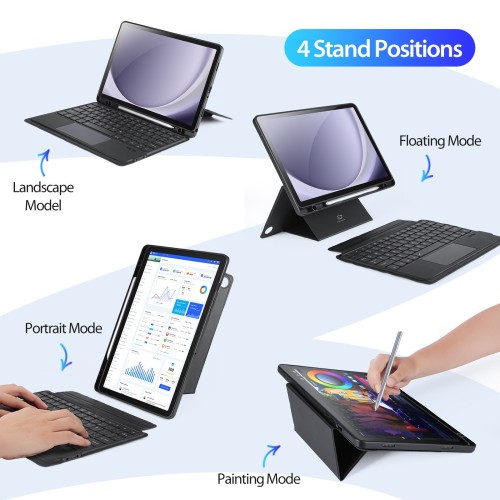 DĖKLAS SU KLAVIATŪRA DUX DUCIS DK SAMSUNG X210/X215/X216 TAB A9 PLUS 11.0/X230/X235/X236 TAB A11 PLUS 11.0 JUODAS DĖKLAS SU KLAVIATŪRA DUX DUCIS DK SAMSUNG X210/X215/X216 TAB A9 PLUS 11.0/X230/X235/X236 TAB A11 PLUS 11.0 JUODAS