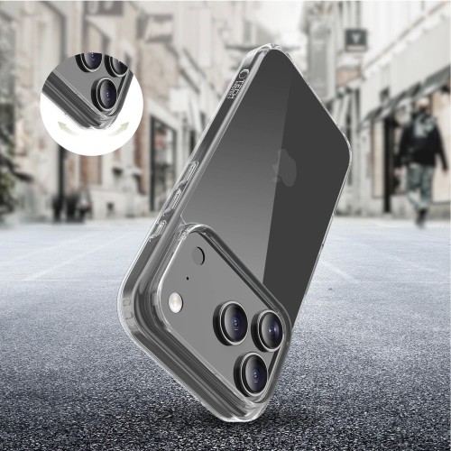 DĖKLAS TECH-PROTECT FLEXAIR HYBRID APPLE IPHONE 17 PRO MAX SKAIDRUS DĖKLAS TECH-PROTECT FLEXAIR HYBRID APPLE IPHONE 17 PRO MAX SKAIDRUS