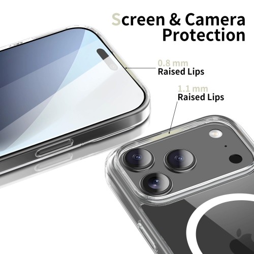 DĖKLAS TECH-PROTECT FLEXAIR HYBRID MAGSAFE APPLE IPHONE 17 PRO MAX SKAIDRUS DĖKLAS TECH-PROTECT FLEXAIR HYBRID MAGSAFE APPLE IPHONE 17 PRO MAX SKAIDRUS