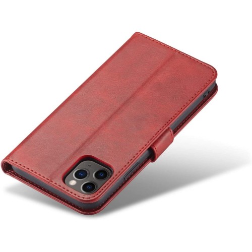 DĖKLAS WALLET CASE XIAOMI REDMI NOTE 14 PRO PLUS 5G RAUDONAS