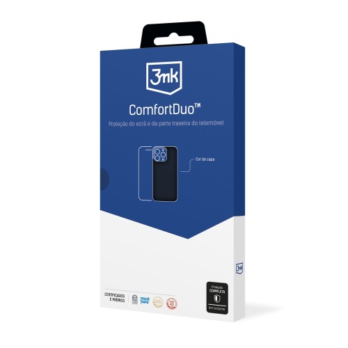 DĖKLO IR APSAUGINIO STIKLIUKO RINKINYS 3MK COMFORTDUO MATT BLACK APPLE IPHONE 11 DĖKLO IR APSAUGINIO STIKLIUKO RINKINYS 3MK COMFORTDUO MATT BLACK APPLE IPHONE 11