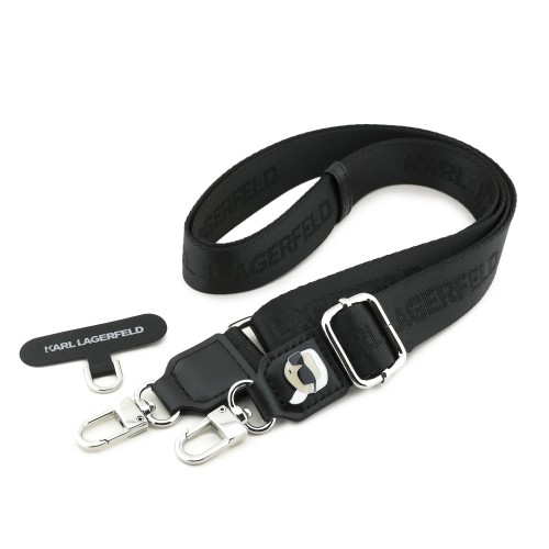 DIRŽELIS TELEFONUI KARL LAGERFELD UNIVERSAL CROSSBODY STRAP KARL PATCH JUODAS DIRŽELIS TELEFONUI KARL LAGERFELD UNIVERSAL CROSSBODY STRAP KARL PATCH JUODAS