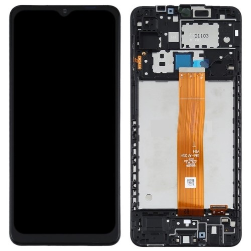 EKRANAS SAMSUNG A125 A12 SU LIETIMUI JAUTRIU STIKLIUKU IR RĖMELIU ORIGINALUS BLACK (SERVICE PACK) EKRANAS SAMSUNG A125 A12 SU LIETIMUI JAUTRIU STIKLIUKU IR RĖMELIU ORIGINALUS BLACK (SERVICE PACK)