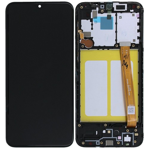 EKRANAS SAMSUNG A202 A20E SU LIETIMUI JAUTRIU STIKLIUKU IR RĖMELIU ORIGINALUS BLACK (SERVICE PACK) EKRANAS SAMSUNG A202 A20E SU LIETIMUI JAUTRIU STIKLIUKU IR RĖMELIU ORIGINALUS BLACK (SERVICE PACK)