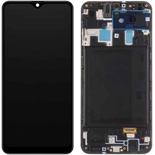 EKRANAS SAMSUNG A205 A20 SU LIETIMUI JAUTRIU STIKLIUKU IR RĖMELIU ORIGINALUS BLACK (SERVICE PACK) EKRANAS SAMSUNG A205 A20 SU LIETIMUI JAUTRIU STIKLIUKU IR RĖMELIU ORIGINALUS BLACK (SERVICE PACK)