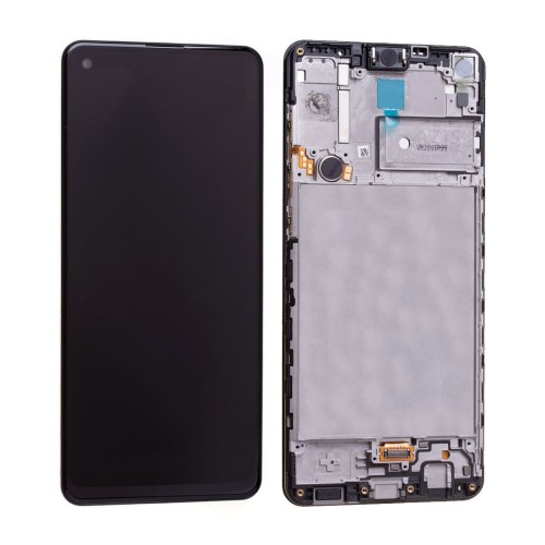 EKRANAS SAMSUNG A217 A21S SU LIETIMUI JAUTRIU STIKLIUKU IR RĖMELIU ORIGINALUS BLACK (SERVICE PACK) EKRANAS SAMSUNG A217 A21S SU LIETIMUI JAUTRIU STIKLIUKU IR RĖMELIU ORIGINALUS BLACK (SERVICE PACK)