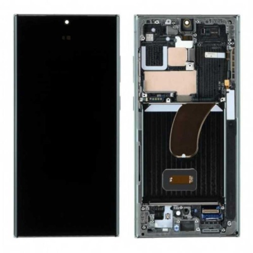 EKRANAS SAMSUNG S918 S23 ULTRA 5G SU LIETIMUI JAUTRIU STIKLIUKU IR RĖMELIU JUODAS OLED EKRANAS SAMSUNG S918 S23 ULTRA 5G SU LIETIMUI JAUTRIU STIKLIUKU IR RĖMELIU JUODAS OLED