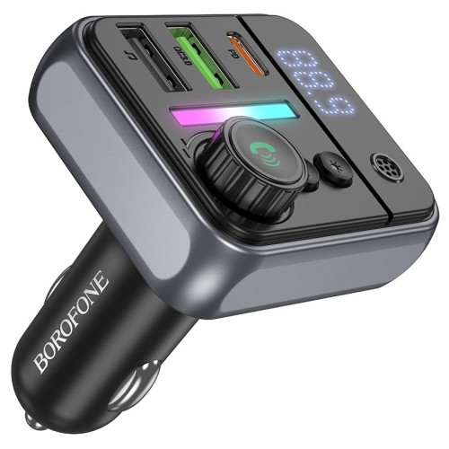 FM BANGŲ MODULIATORIUS BOROFONE BC50 PD20W+QC3.0 FM BANGŲ MODULIATORIUS BOROFONE BC50 PD20W+QC3.0